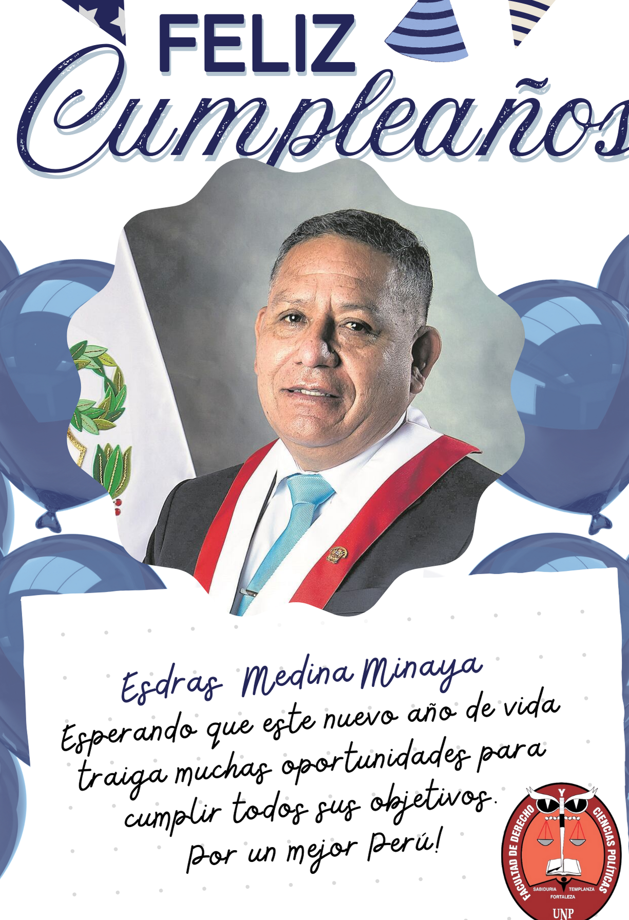 Feliz Cumpleaños, Congresista Esdras Ricardo Medina Minaya