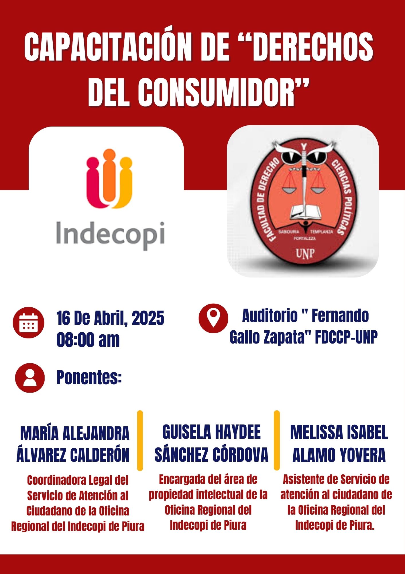 CAPACITACIÓN SOBRE «DERECHOS DEL CONSUMIDOR»Facultad de Derecho y Ciencias Políticas – UNP