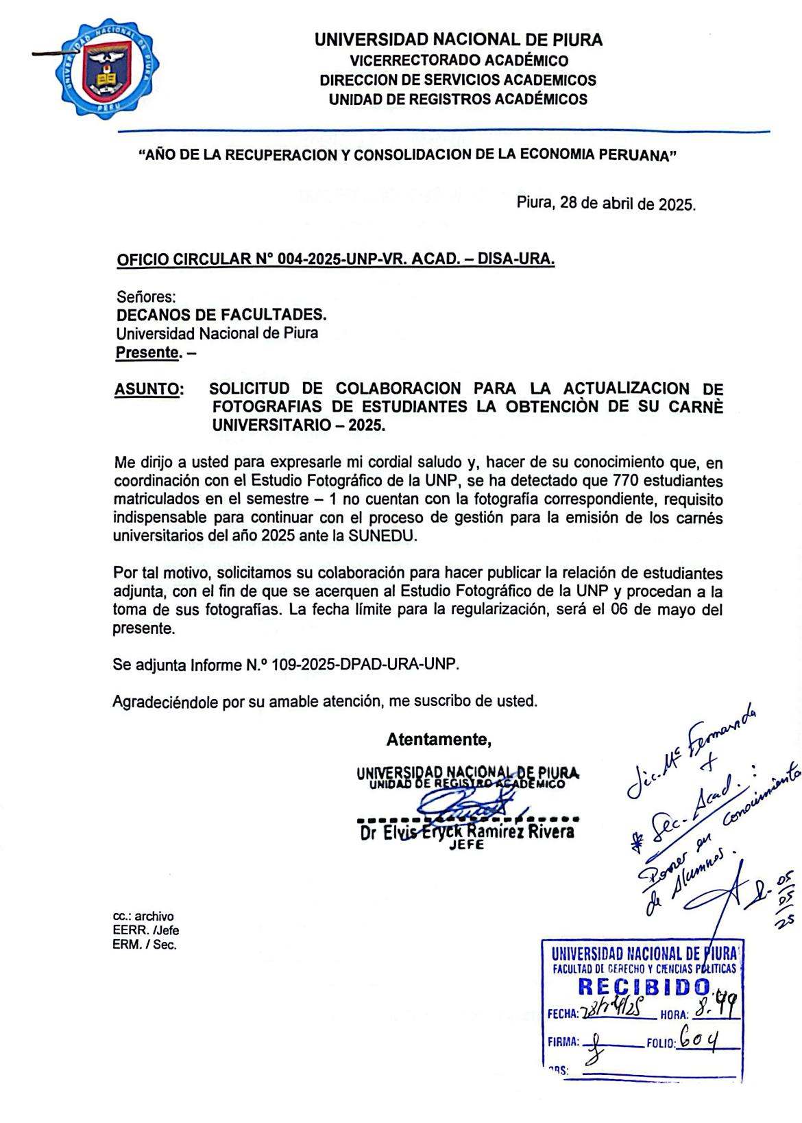 COMUNICADO IMPORTANTE-Carné Universitario 2025