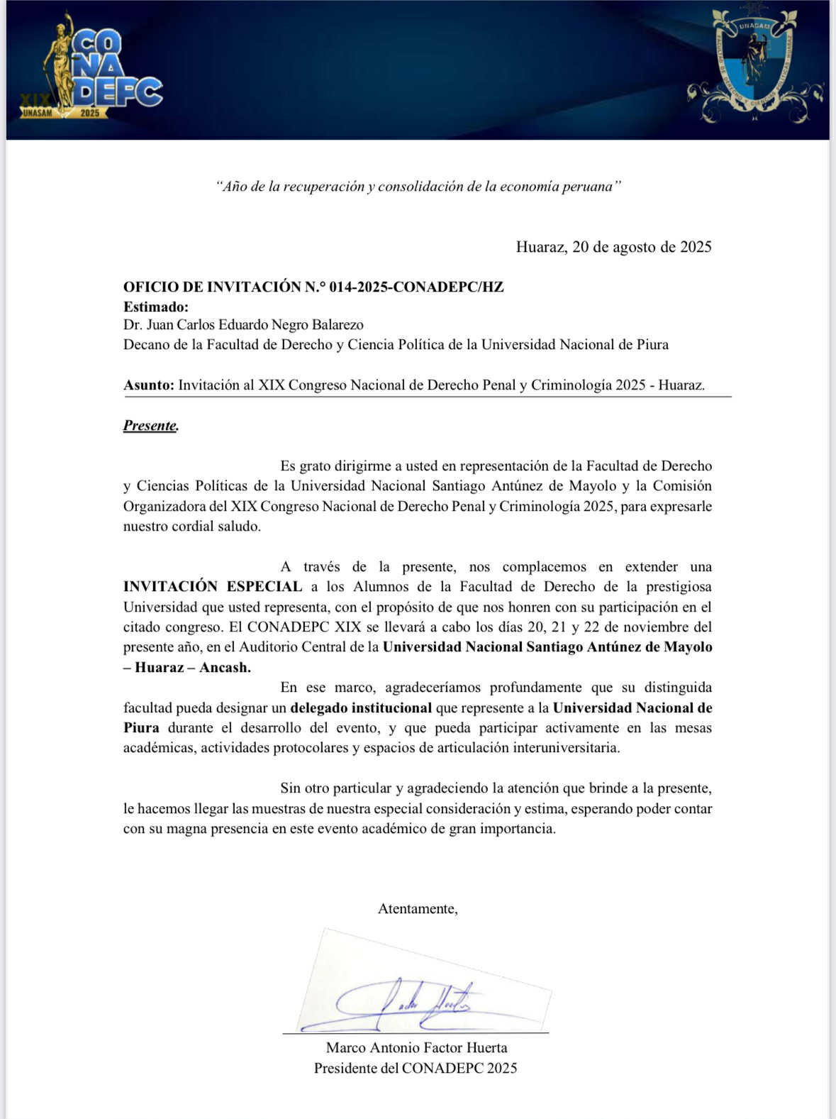 Invitación Especial