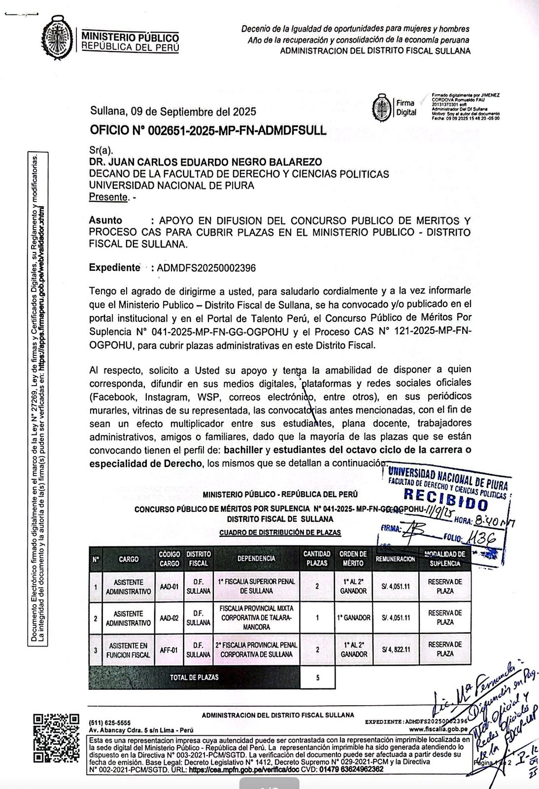 ¡Atención estudiantes de Derecho!