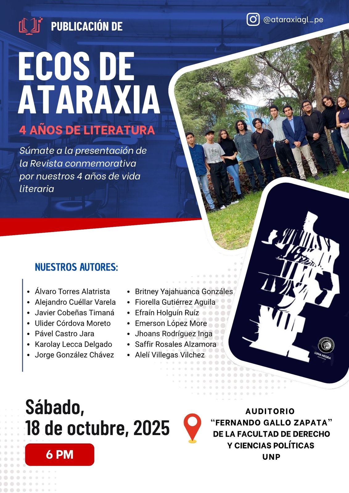 PUBLICACIÓN DE “ECOS DE ATARAXIA” – 4 AÑOS DE LITERATURA