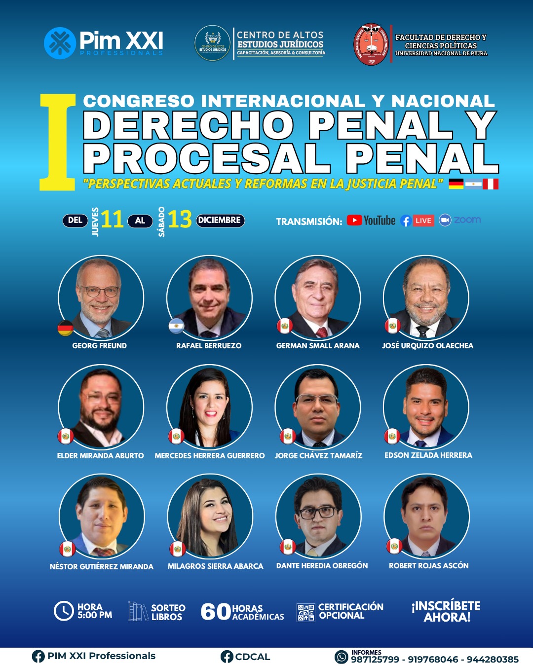 CONGRESO INTERNACIONAL Y NACIONAL DE DERECHO PENAL Y PROCESAL PENAL