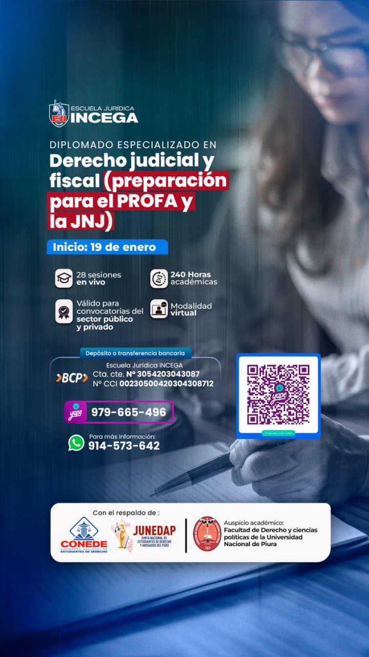 Diplomado Especializado en Derecho Judicial y Fiscal