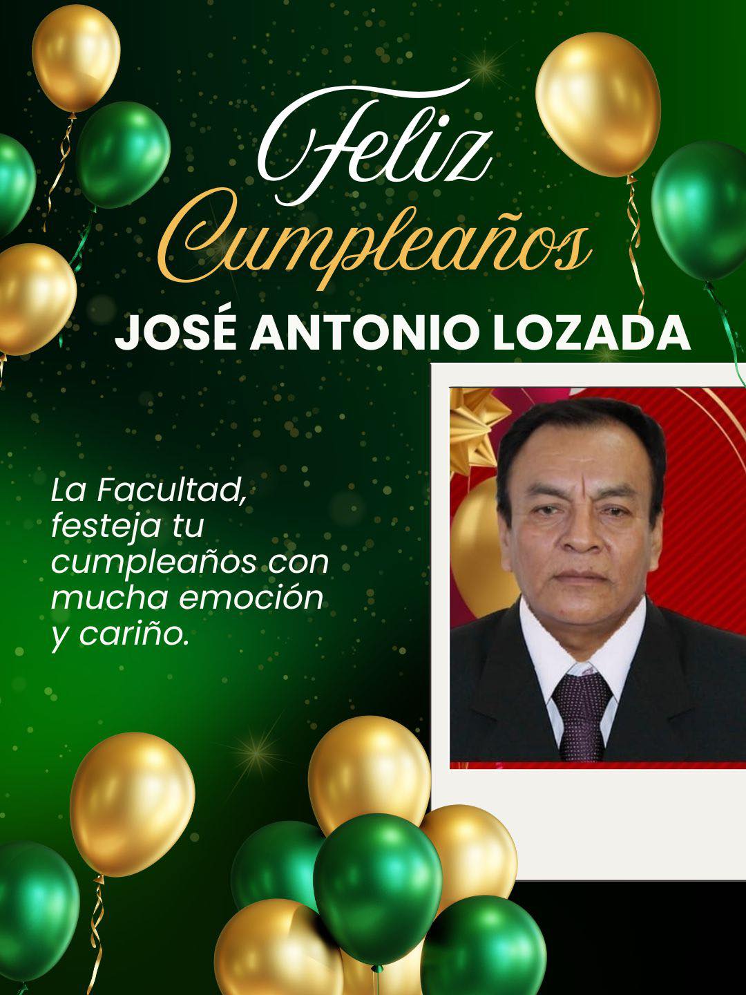 FELIZ CUMPLEAÑOS José Antonio Lozada