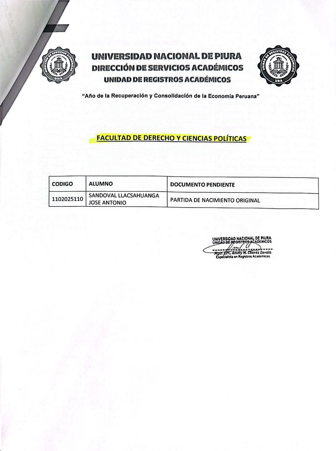 COMUNICADO IMPORTANTE – FDCCP UNP