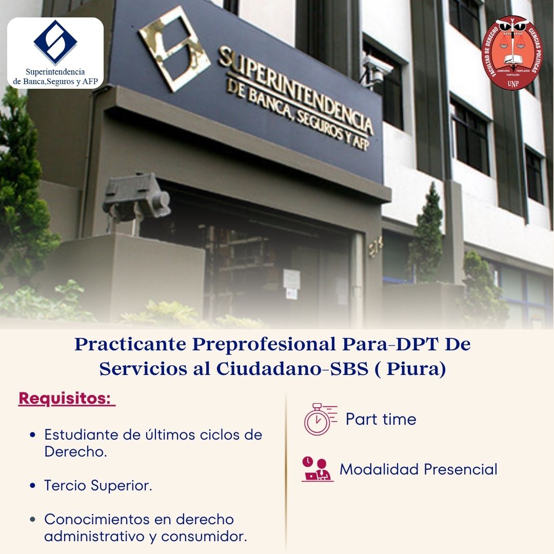 OPORTUNIDAD DE PRÁCTICAS PREPROFESIONALES – PIURA