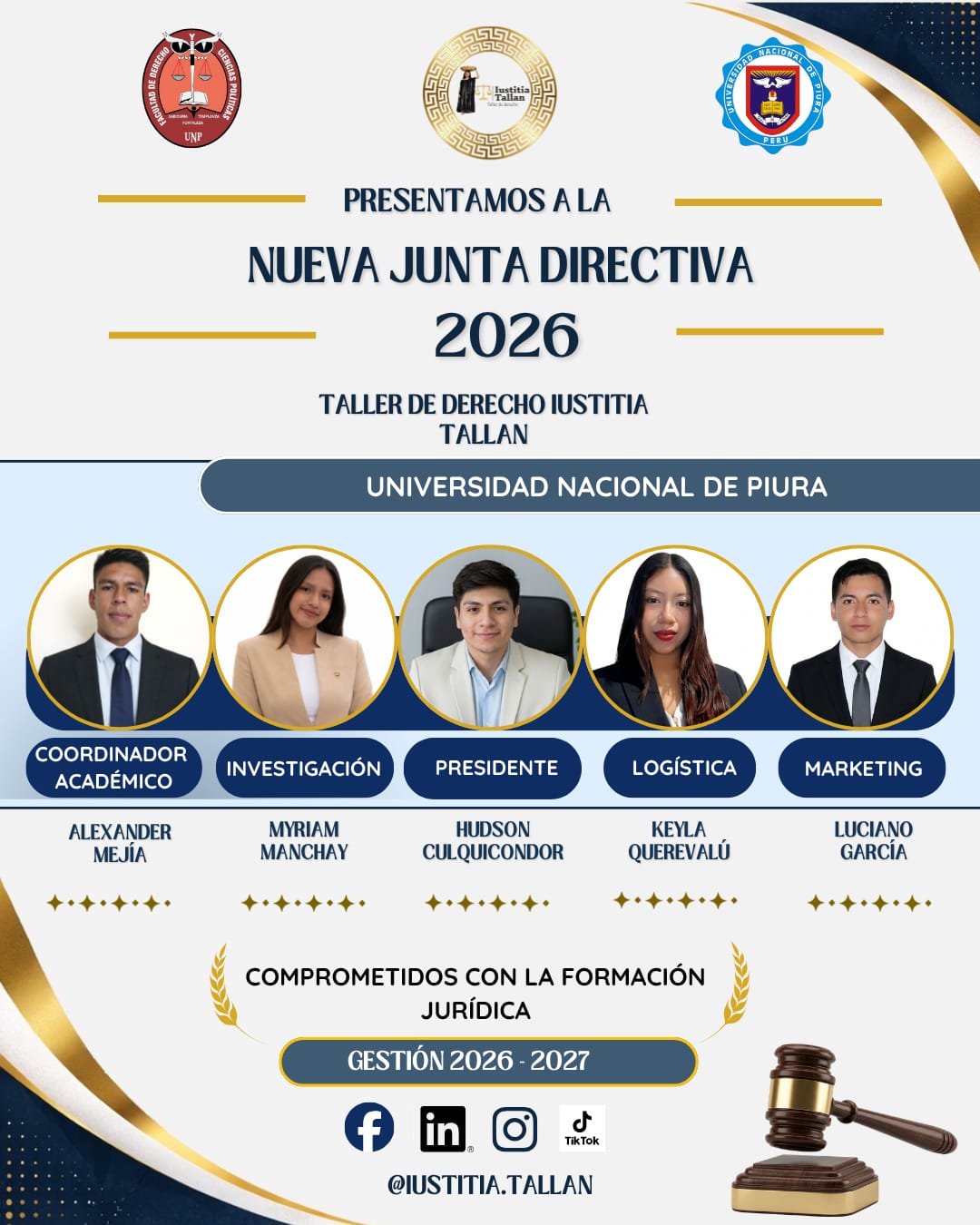 Presentamos al Círculo de Estudios Iustitia Tallan – Gestión 2026–2027