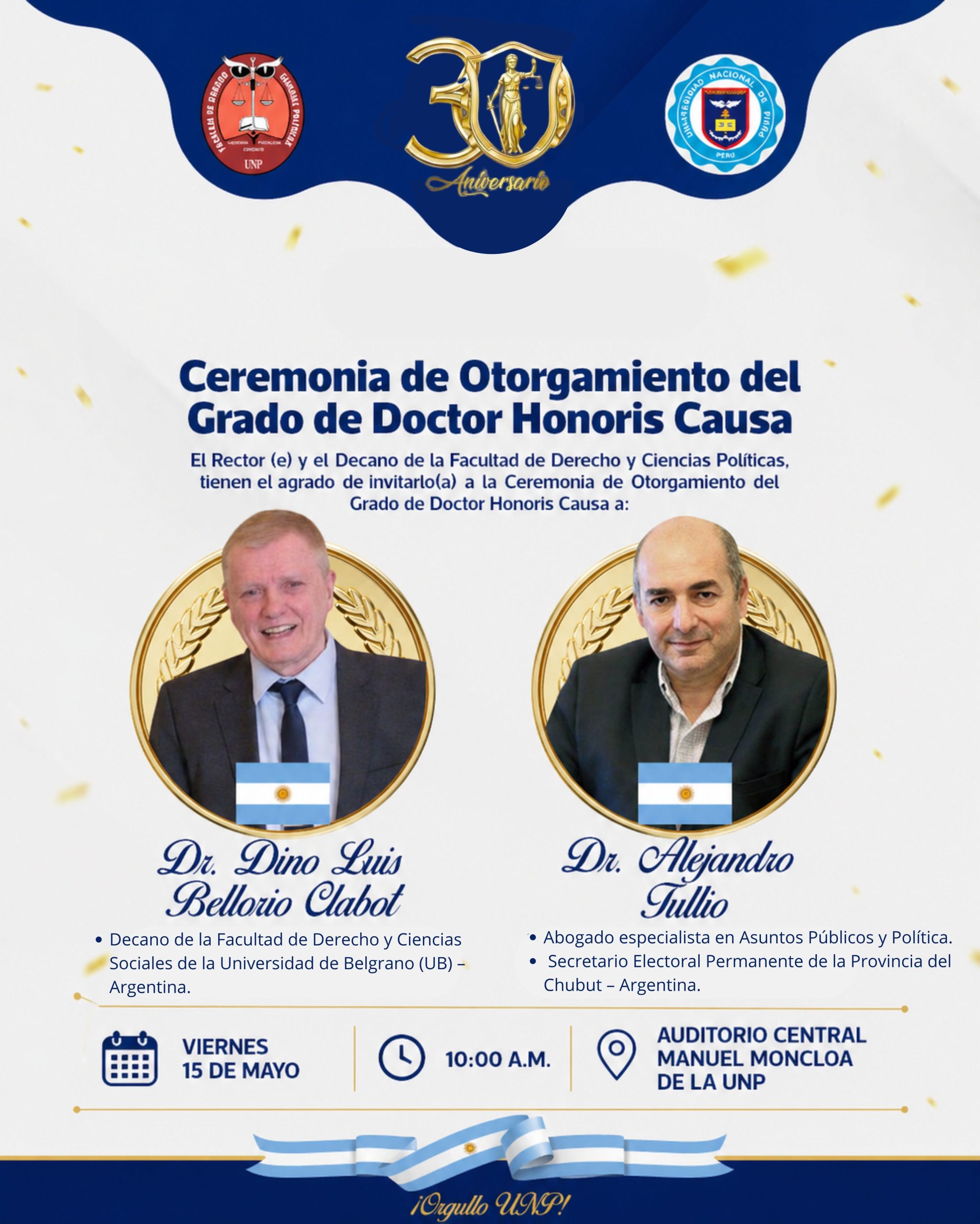 Ceremonia de Otorgamiento del Grado de Doctor Honoris Causa