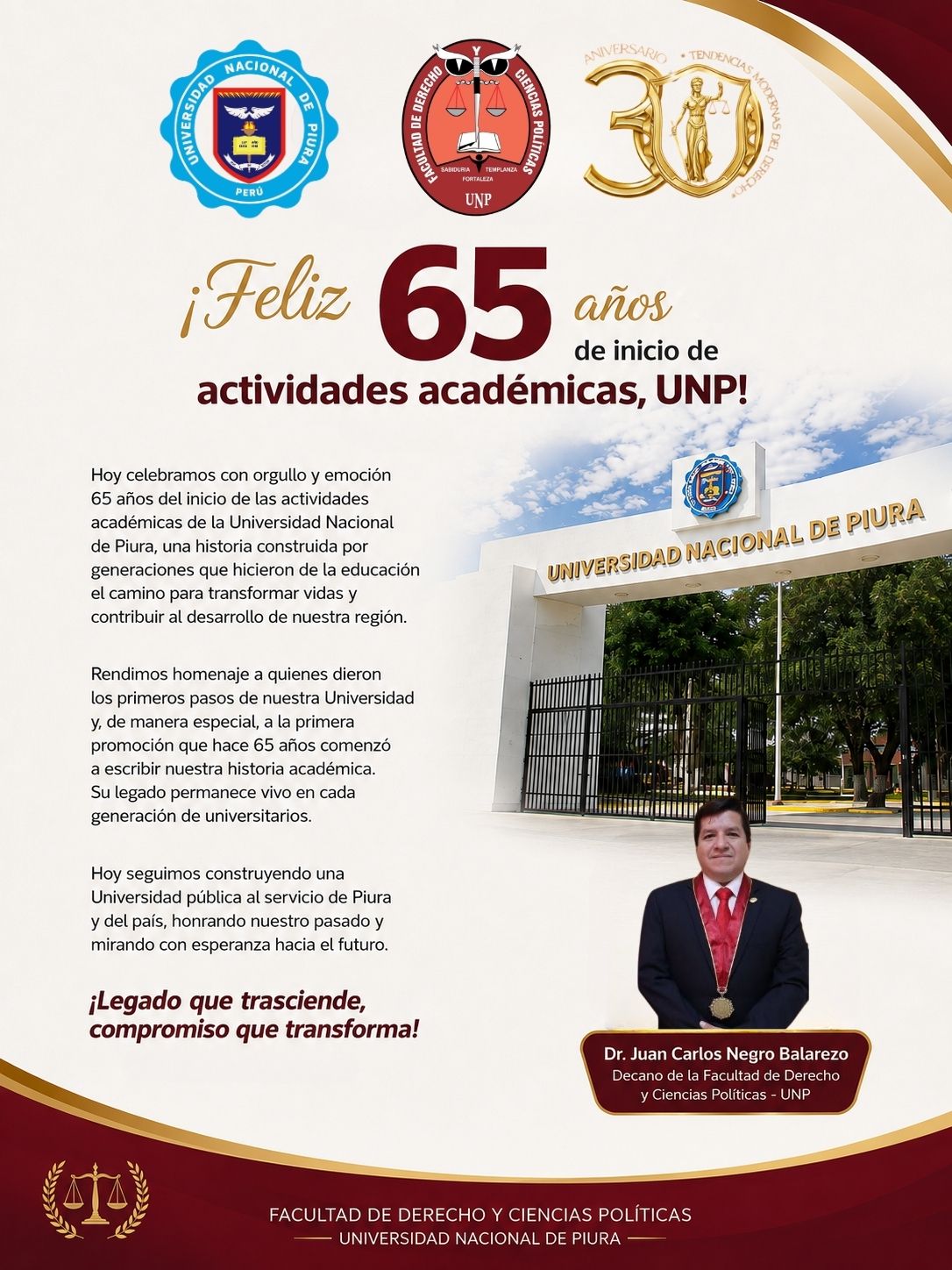 ¡65 años de historia académica y compromiso con Piura!
