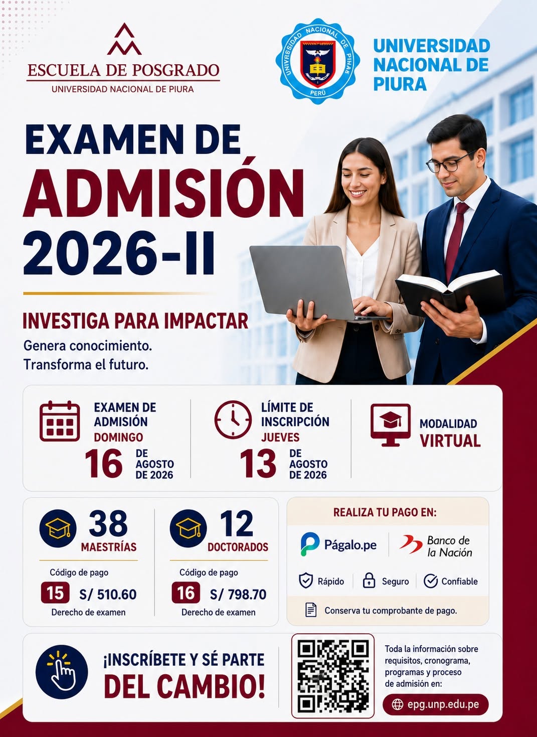 ¡Impulsa tu crecimiento profesional con los programas de Posgrado de la UNP!