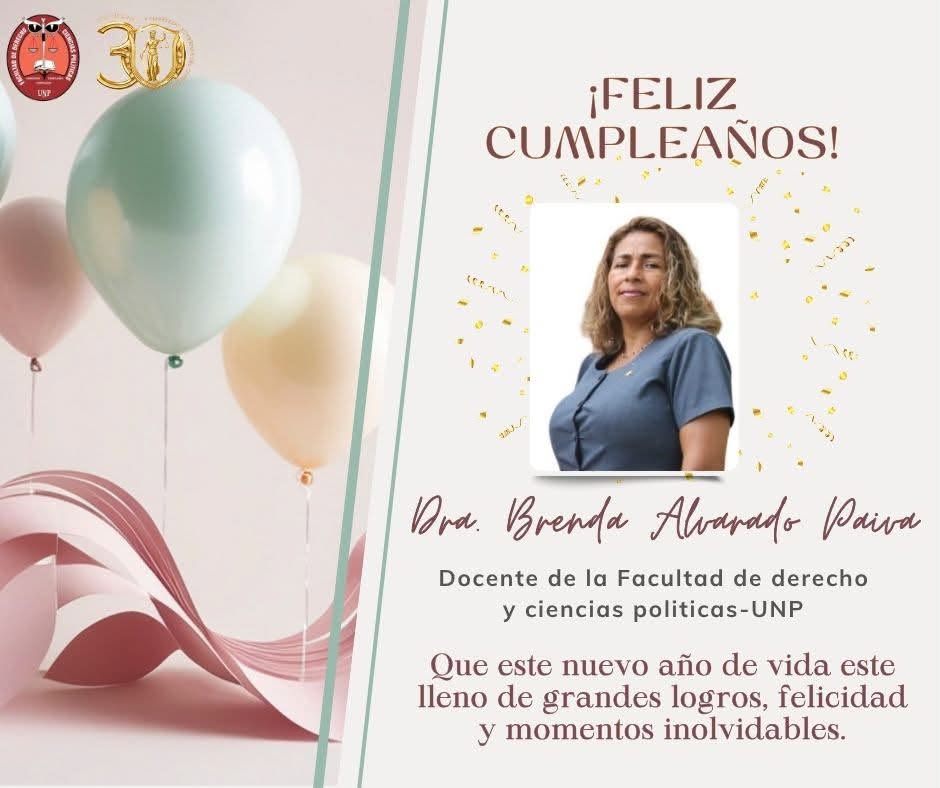 FELIZ CUMPLEAÑOS – Dra. Brenda Alvarado Paiva