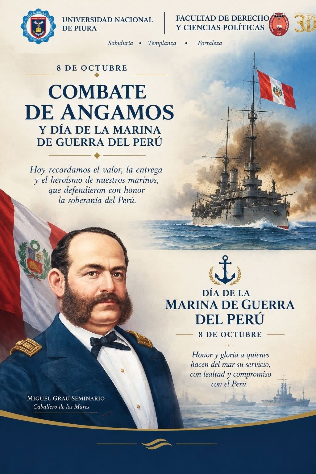8 de octubre | Combate de Angamos y Día de la Marina de Guerra del Perú
